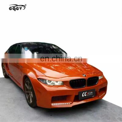 High quality HM style wide body kit for BMW 5 series f10 f18  front bumper rear bumper wide flare for BMW F10 facelift