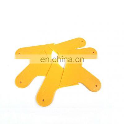 Small Yellow Shovel Hard Scraper Blades Tool Auto Film Triangle Scraper Tool Plastic Small Hand Curtain Sticker Anti Edge