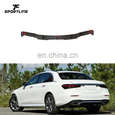 Dry Carbon Fiber W213 Rear Diffuser Lip for Mercedes Benz W213 E350 E450 AMG Sport Sedan 2020 2021