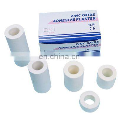 Medical White colored adhesive zinc oxide tape plaster for hospital and clinic