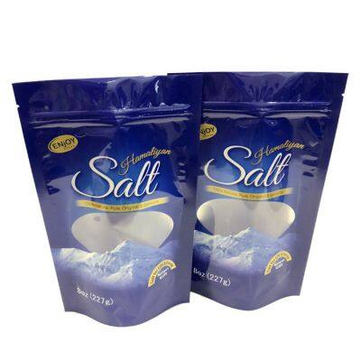 Resealable Heat Seal Foil Bath Salt Packaging / Himalayan Salt Bag With Window photo-4