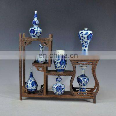 Mini Decorative Chinese Antique Blue and White Ceramic Porcelain Vases