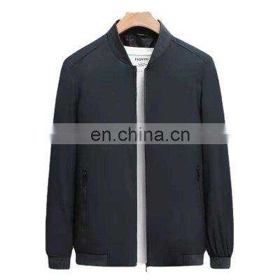 Stand-up collar thin men's jacket 2021 new middle-aged business casual fashion spring and autumn men's jacket jacket trend