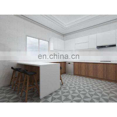 Melamine and Lacquer Finish Kitchen Cabinet for Home photo-5