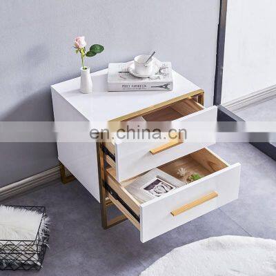 hot saling simple design modern white night stand