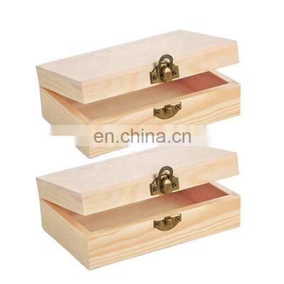 Handmade Customized Pan Box Tea Storage Box Vintage Retro Cheap Wood Custom Logo Packaging Gift Wooden photo-3