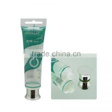 30mm Shine diamond cap cosmetic plastic soft tube screw cap plastic tube