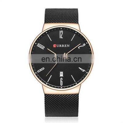 Curren 8257 Men Quartz Wristwatch Full Steel Analog Complete Calendar Watches Men relogio masculino