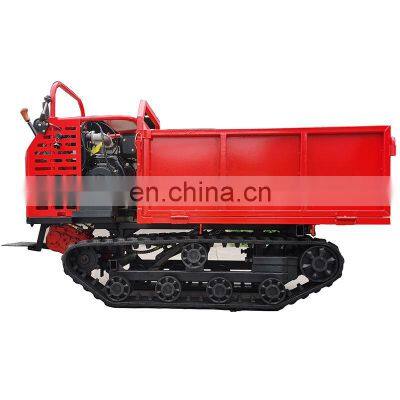 HW-12T Hot selling agricultural transporter man standing walking type crawler dumper truck