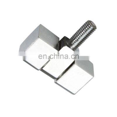 JL206-1 Wholesale Bright Chrome Plated Cabinet Stainless steel Screw Bolt Hinge