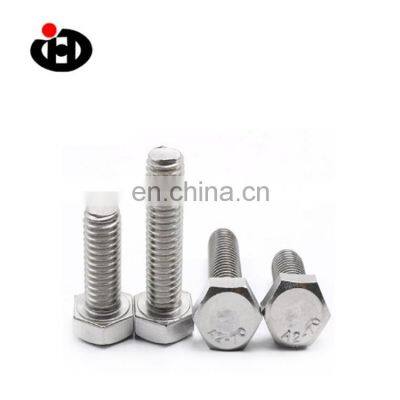 High Strength OEM/ODM Fastener  M16X35 DIN933 Stainless Steel  Half Thread Hex Long Bolt