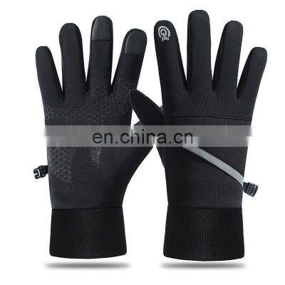 Outdoor Sports Gloves Touch Screen Men Driving Motorcycle Snowboard Gloves Non-slip Ski Warm Fleece Gloves photo-5