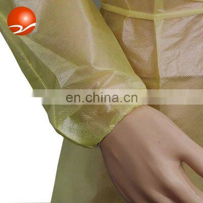 PP/PE/SMS Disposable Waterproof Medical Surgical Protective Non-Woven Isolation Gown Disposable Coverall Clothing photo-5