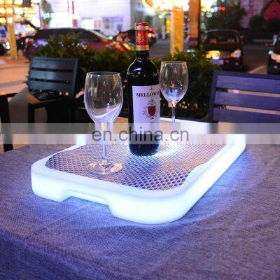 Wholesale customized different color led Waterproof with Colors Changing Glowing Plastic Modern Home LED Glowing LED Ice Bucket