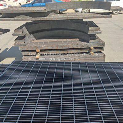 Shunbang spot hot-dip galvanized ditch cover plate platform step plate steel grating heavy profiled grid ditch cover plate