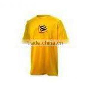 Yellow Color Crew-Neck Casual T-Shirts