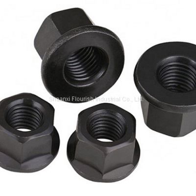 M6 - M48 Hex Flange Nut Height 1.5D For Industrial Building Machinery