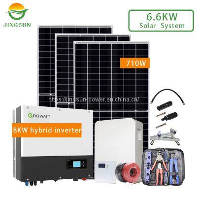 6.6 KW Solar System 710W Solar Panels