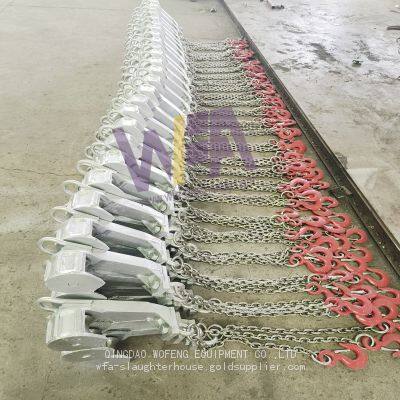 Livestock Equipment Cow Slaughter Machine Cattle Bleeding Shackle For Bull Slaughterhouse