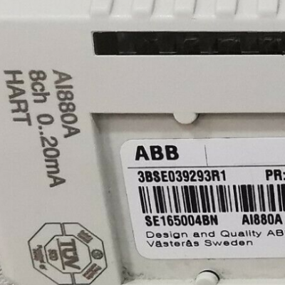 ABB AI880A 3BSE039293R1 Analog Input HI S/R HART 8 ch Module