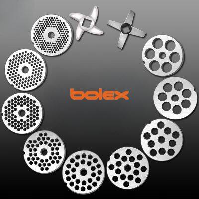 Stainless Steel Meat Grinder Disc Plates Meat Mincer Chopper Holes Knives photo-2