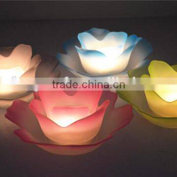 glass tea light lotus customize design