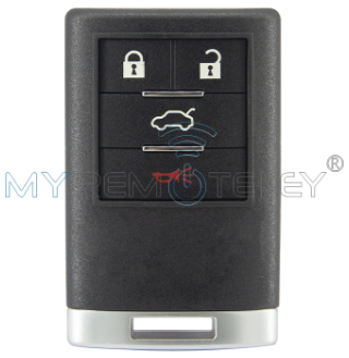 FCC OUC6000066 Remote key 4 button 315Mhz for 2008-2013 Cadillac CTS DTS PN: 22889449