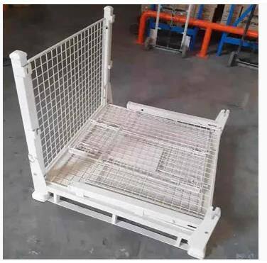 Palette en cage robuste pliable