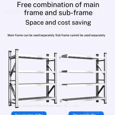 Heavy Duty Metal Shelves for Tool Room, Stainless Steel Storage System With Reinforced Welding & 6 Reinforcing Bars per Tier - Italy Workshop