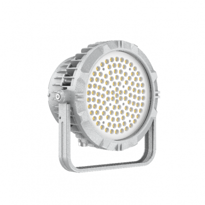 LED - лампы для промышленных и горных предприятий круглой формы с высокой эффективностью и взрывобезопасностью, имеющие несколько номиналов мощности, установленные с подвесками и не требующие технического обслуживания