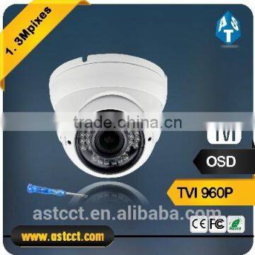 OEM Business Favor HD-TVI IR 40m Vari Focal Small Dome CCTV Camera with Waterproof IP66