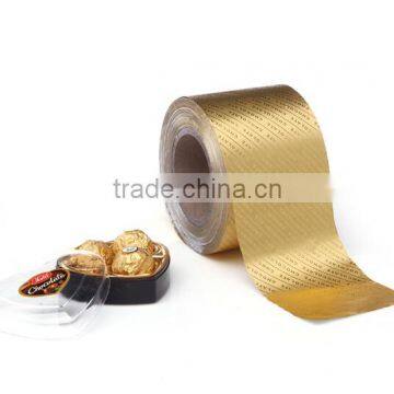 chocolate packing gold foil paper