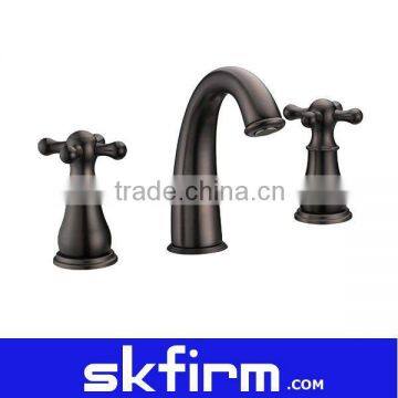 Oil Rubbed Bronze Faucet Bathroom Basin Taps 3pcs