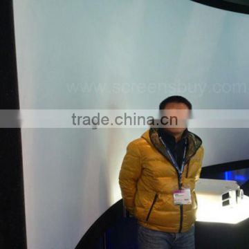 curved projection screens/silver screen fabric/fixed frame screen/curved frame screen/fast fold screen