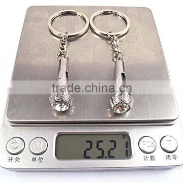 Cute Design Couple Keychains Microphone Metal Keychain photo-5