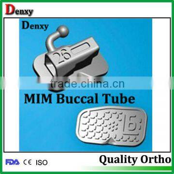 Orthodontic weldable buccal tube wide entrance tubes