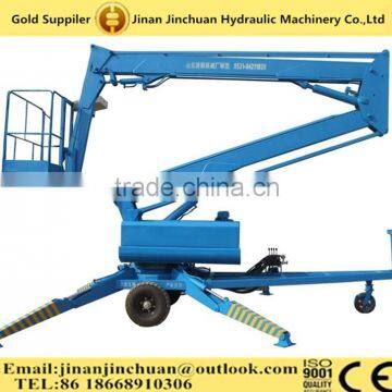 9 meter Mobile portable aluminum boom lift,one man lift