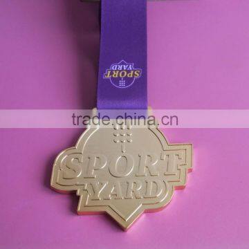 custom latest high quality metal gold sport year medals