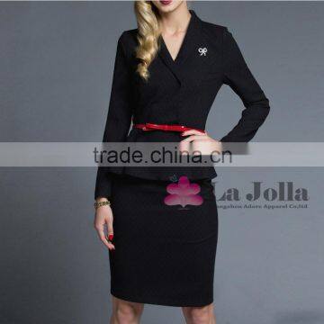 High Quality Ladies office uniform skirt suit designs office skirts and blouses for women