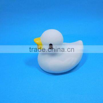 Eco-friendly Flashing Led White Vinyl Duck Toys