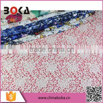 China wholesale cheap cheap water soluble embroidery lace fabric