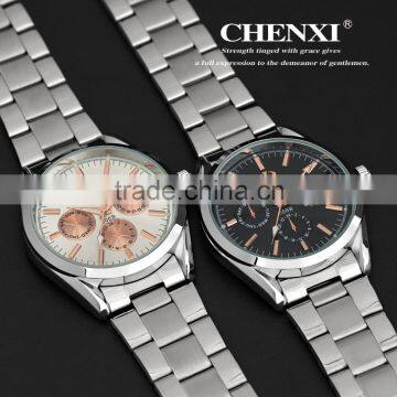 China Export Japan Quartz Wrist Watch Men ROSE GOLD Dial Face Watch Head Gold Watch Stainless Steel Band 006BMR photo-4