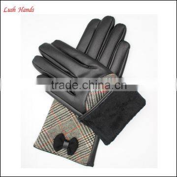 Ladies pu Leather Hand Gloves Cheap Leather Gloves photo-6