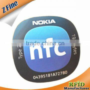 mobile NFC Sticker/Adhesive anti -metal Label/Tag 13.56MHz ISO14443A