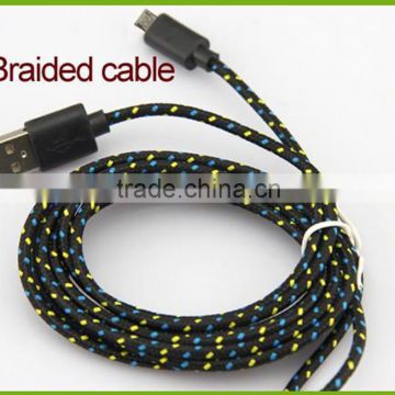 Braided Nylon Magnetic Charging 2.0 Micro USB Cable