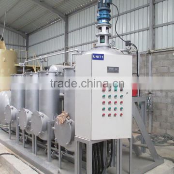 Car oil change system, used fuel oil recycling plant, motor oil purification machine