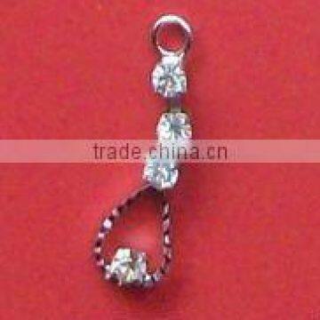 Zinc alloy pendant for underwear decoration