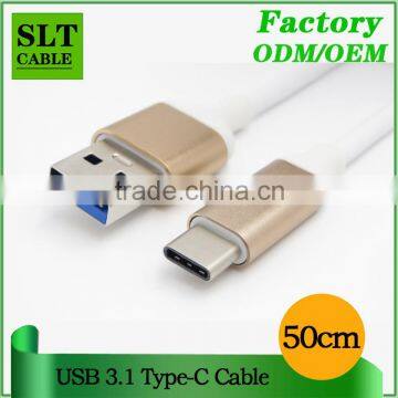 SLT Metal Case USB 3.0 Cable to USB 3.1 Type C Cable