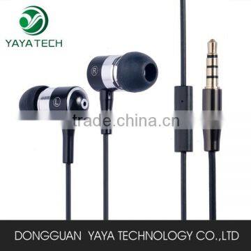 Noise Isolation Bass In-Ear Metal Earphone Headphone with Microphone