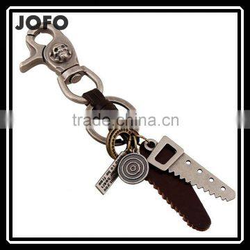 2015 Hot Sale Pendant Keychain Leather Keychain with Saw Pendant